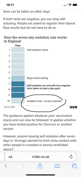 What do you do if lft is still positive after day 10?
