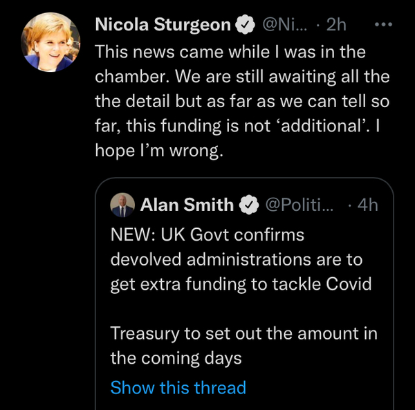 What restrictions will Nicola announce on Tuesday?