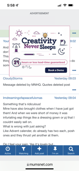 Random ads popping up and covering content