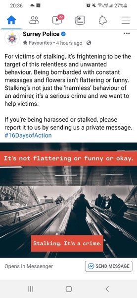 AIBU to miss the Xmas party because of the stalker