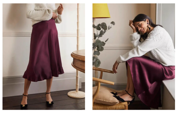 A-line maxi skirt