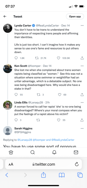 Original wonder woman Lynda carta tweets about JkRowling