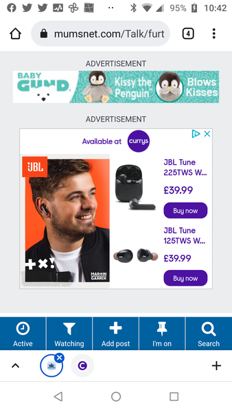 Screen freezing whenever scrolling reaches an advert.