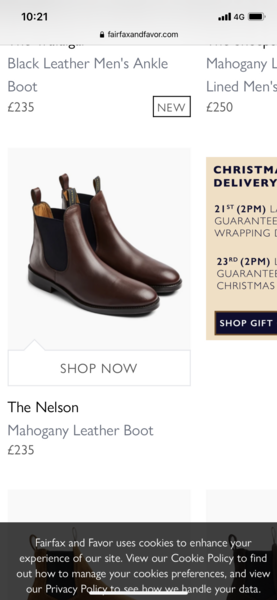Men’s Chelsea boots