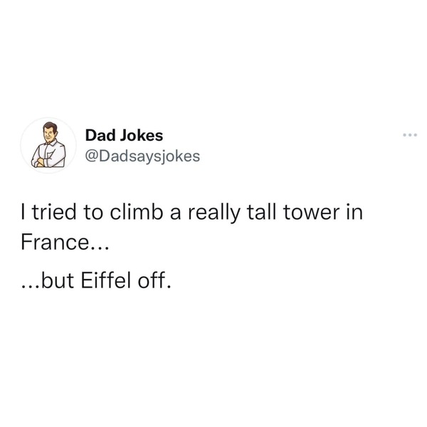 Hit me up with your dad jokes