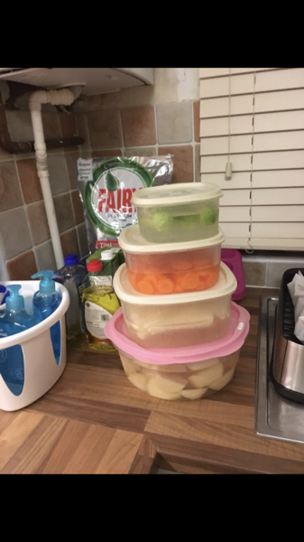 Prepping Veg on Christmas Eve