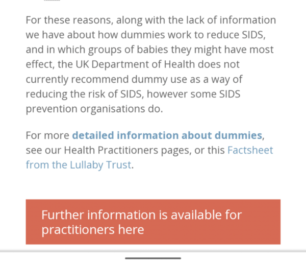 In not wanting to use a dummy with DC?