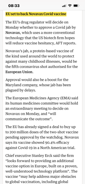 Novavax vaccine trial part 4  - STILL waiting for approval