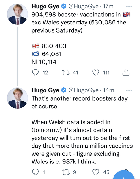 Hugo’s Daily Updates Are Back! Vaccination Positivity Thread!