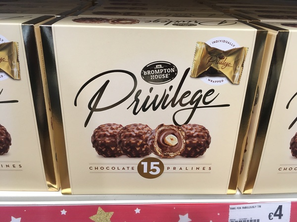 To say some chocolates are distinctively middle class?