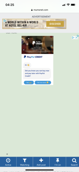 Adverts IN people’s posts