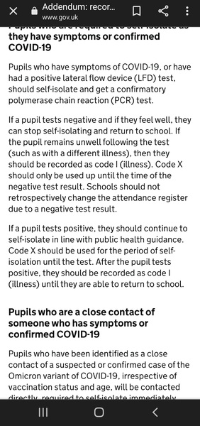 School absence letter due to Covid, this can't be right?