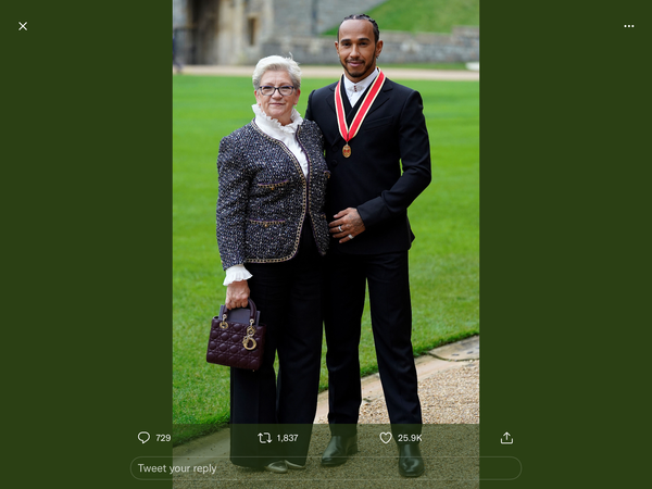 Lewis Hamilton’s mum