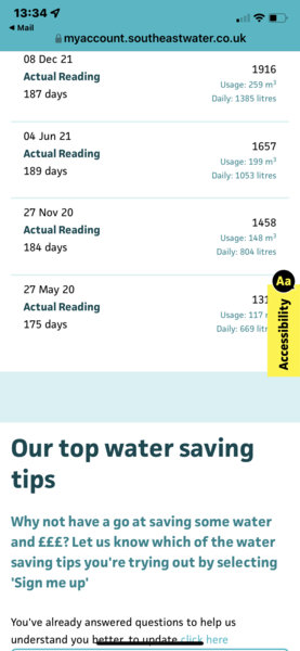 Water bill - what’s yours?