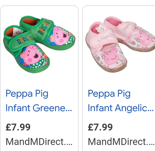 Peppa Pig slipper for a 3yr old?