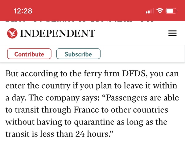 Will I be able to drive through France?