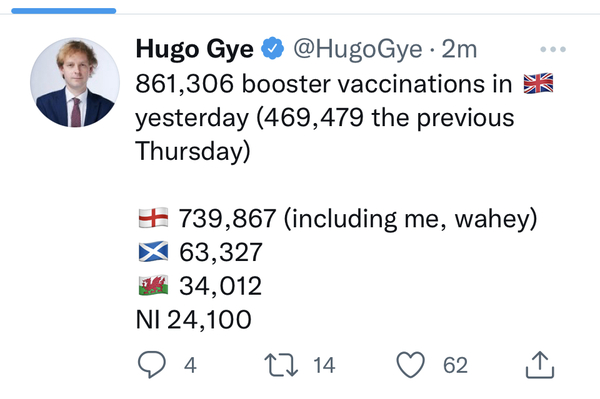 Hugo’s Daily Updates Are Back! Vaccination Positivity Thread!