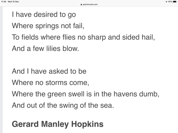 Non twee funeral poem