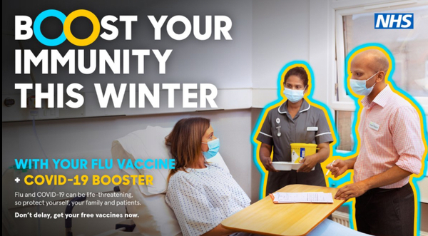 Why is the ‘o’ in NOW a yellow circle?! 💉