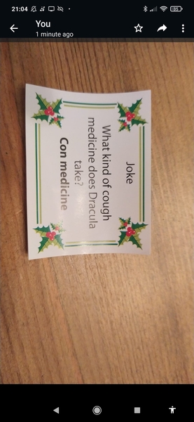 Explain this Xmas cracker joke