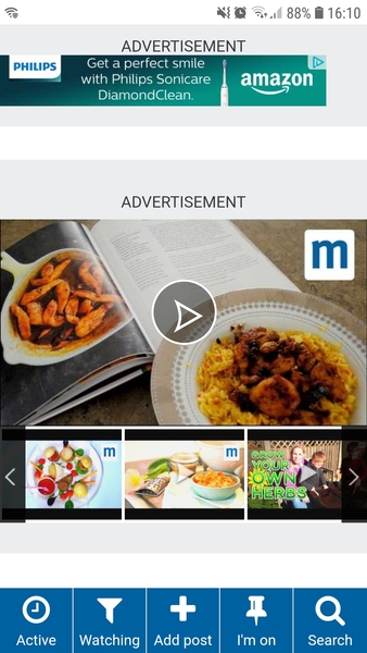 Screen freezing whenever scrolling reaches an advert.