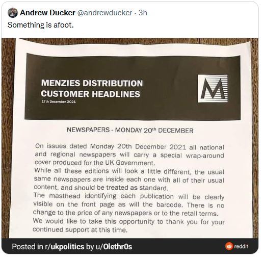 Cobra meeting at 17:00