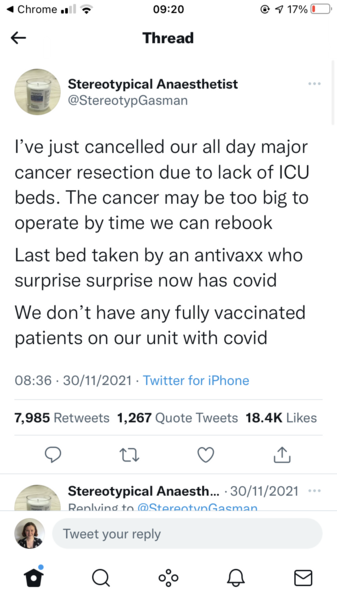 Why is it acceptable to be angry with people who don’t want the vaccine?