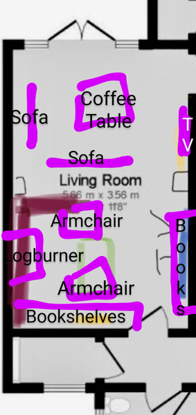 Please help me with my living room layout