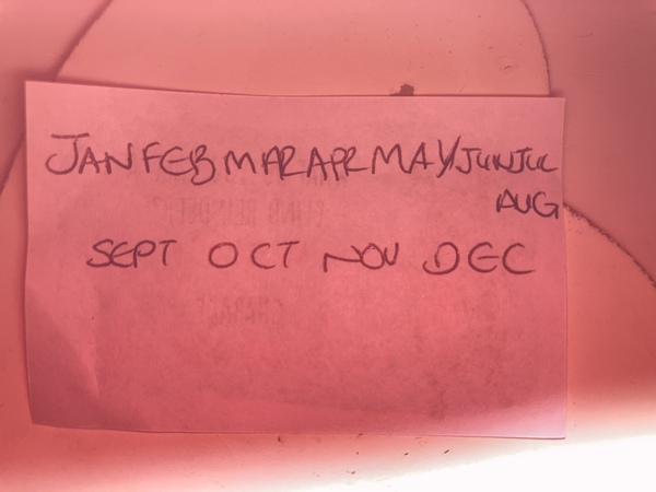 To ask how you view the months of the year in your head?