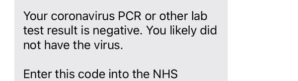 Is this notification my pcr result please?