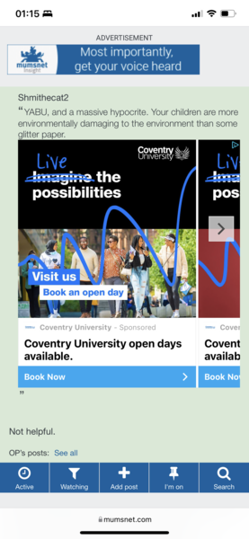 Adverts IN people’s posts