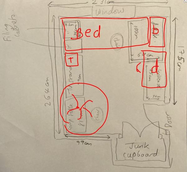 Please help arrange my son's bedroom