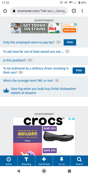 Screen freezing whenever scrolling reaches an advert.
