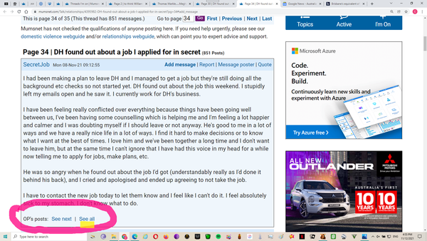 DH found out about a job I applied for in secret
