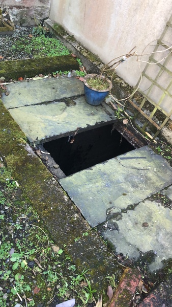 To ask what this massive hole under our garden is?
