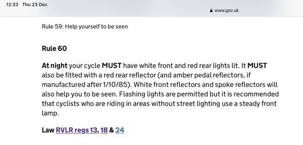 Bike accident