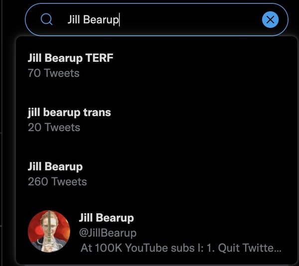 Jill Bearup - punished by TRAs