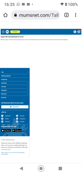 Oops! We encountered an error