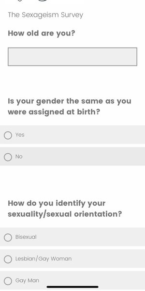 University of York survey on impact of sexism & ageism