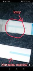 Is this a positive test or evap line?!