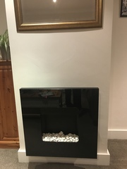 Modern electric fire - how to make it festive