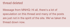 Has the 'worst thing anyones ever told you' thread been deleted?