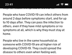 'Do an LFT before you go out'