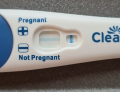 Faint line pregnancy test