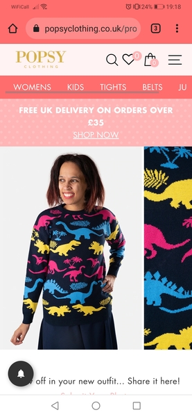 I think someone laughed at my dinosaur jumper