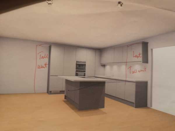which design woudl you choose - which side for tall units in the kitchen