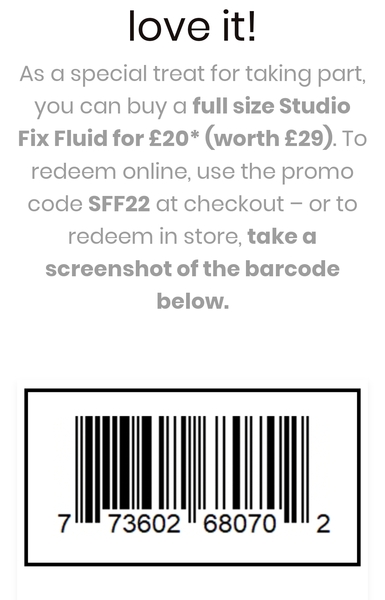 £9 off MAC Studio Fix Foundation online and instore