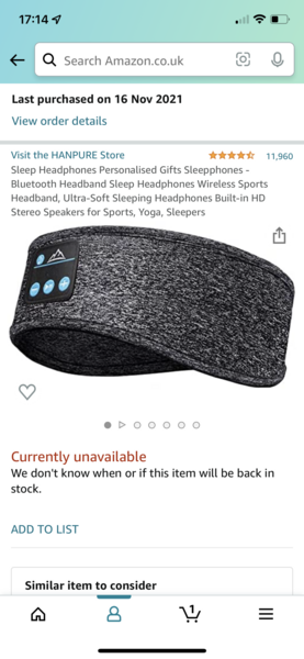 Sleeping mask with bluetooth headphones