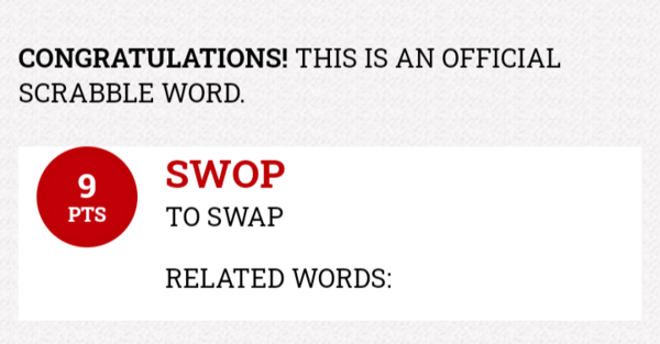 Swap swop