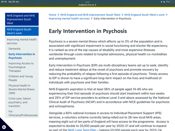 Teen psychosis